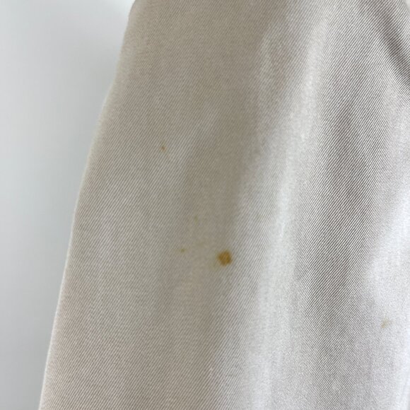 Gryphon Light Khaki Trench Coat Size Small - Picture 12 of 14